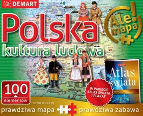 Puzzle Polska kultura ludowa + atlas