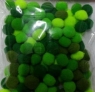 Pompony zielone 10mm 100szt