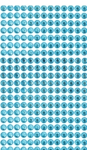 Kryształki samoprzylepne 6mm, 260 szt. blue (niebieski) (GRKR-055)