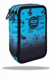 Coolpack, Piórnik potrójny z wyposażeniem Jumper 3 - Game Over Gradient Blue (F067008)