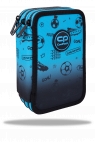 Coolpack, Piórnik potrójny z wyposażeniem Jumper 3 - Game Over Gradient Blue