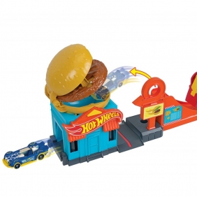 Hot Wheels City: Kaskaderska burgerownia - Mały zestaw (FRH28/GPD09)