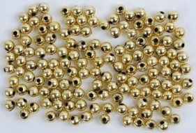Koraliki 6 mm złote