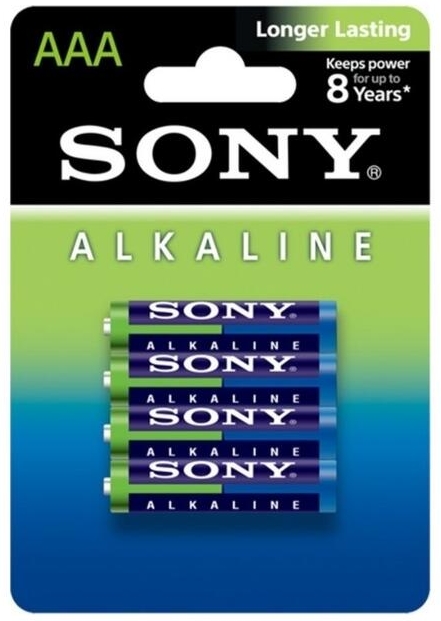 Baterie. 4x bateria alkaliczna. Sony blue LR03/AAA