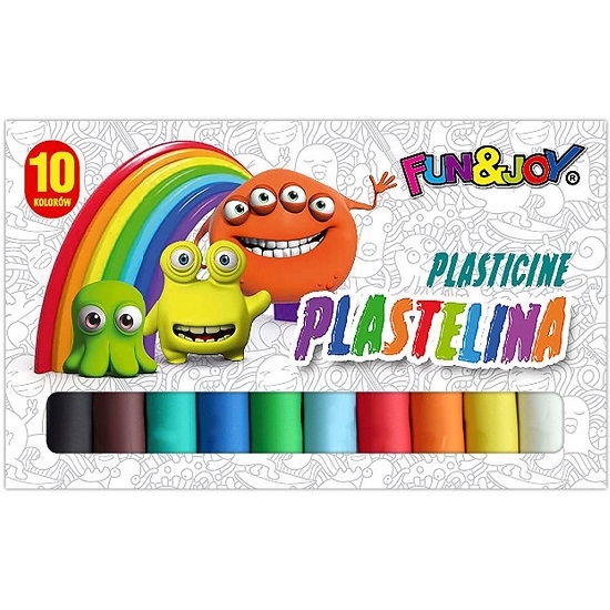 Plastelina Fun&Joy, 10 kolorów (220438)
