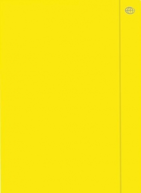 Teczka z gumką A4+ Fluo żółta (10szt)