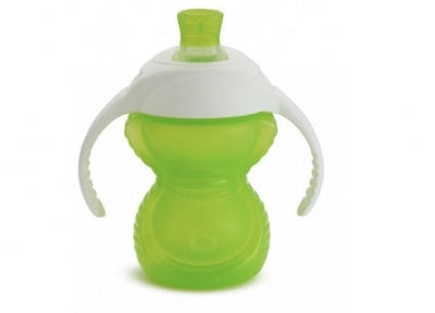 Kubek treningowy z ustnikiem odpornym na gryzienie Munchkin 237ml zielony