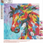 Mozaika diamentowa 5D 30x30cm Horse 89627