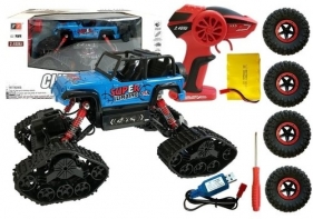 Jeep Zdalnie Sterowane Terenowe R/C Czerwony 4x4