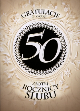 Karnet 50 rocznica ślubu RS0250