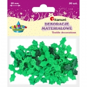 Dekoracje materiałowe, 50 szt. - liście (361958)