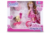 Lalka Natalia z rowerem i pieskiem (120411b)