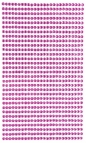 Kryształki samoprzylepne 3mm 806szt. pink GRKR-041