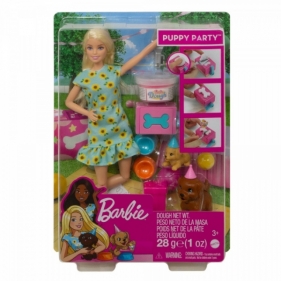 Lalka Barbie Przyjęcie dla szczeniaczka Zestaw (GXV75)