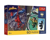 Puzzle 60 Spiderman + plakat TREFL