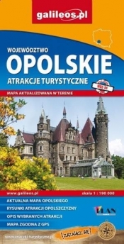 Mapa atrakcji tur. -Województwo Opolskie 1:190 000 - Opracowanie zbiorowe