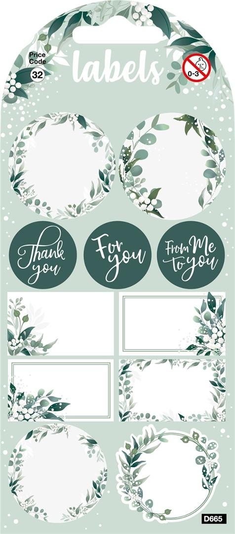Etykiety samoprzylepne - Eucalyptus Labels