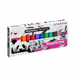 Plastelina Starpak, 12 kolorów - Panda (450371)
