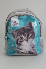 Plecak mały Sweet Pets Kot szaro-niebieski