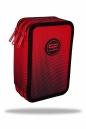 Coolpack, piórnik potrójny z wyposażeniem Jumper 3 - Cranberry (F067756)