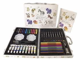 Zestaw do malowania i rysowania w walizce