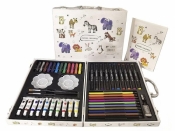Zestaw do malowania i rysowania w walizce