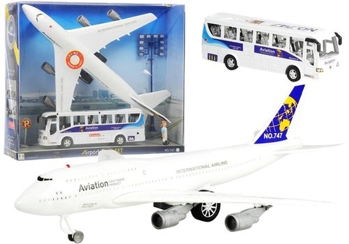 Zestaw Lotnisko Samolot + Autobus Airbus