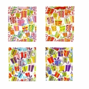 Torebka prezentowa uniwersalna L brokat mix