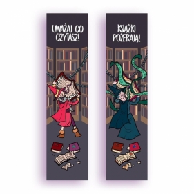 Zakładka kartonowa - Uważaj co czytasz!