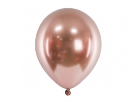 Balony Glossy różowe złoto 46cm 5szt