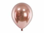 Balony Glossy różowe złoto 46cm 5szt