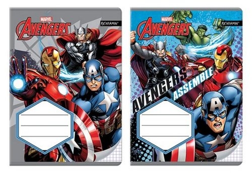 Zeszyt A5 w kratkę 32 kartki Avengers mix