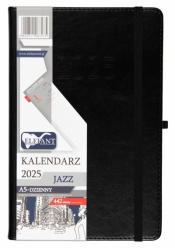 Kalendarz 2025 A5 dzienny Jazz czarny