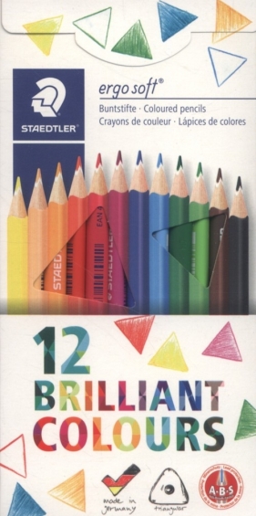 Kredki ołówkowe Ergosoft 12 kolorów
