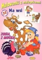 Malowanki z nalepkami. Na wsi. Zosia z mućką