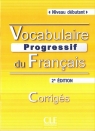 Vocabulaire progressif du français Niveau débutant Klucz 2. edycja Miquel Claire