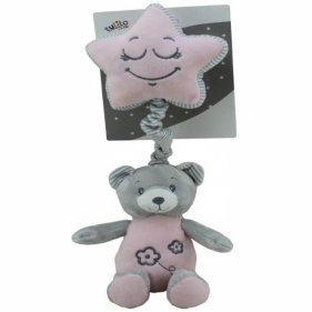 Pozytywka z gwiazdką Miś różowy 35 cm (9127)