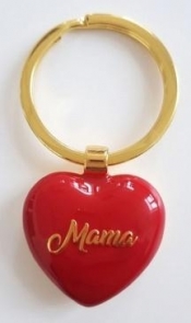 Brelok do kluczy - Mama ( czerwone serce)