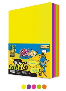 Papier ksero A4 75g 5 kolorów 500 arkuszy neon