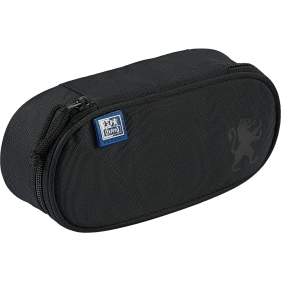 Piórnik z klapką Oxford School - czarny