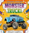 Chłopiec koloruje Monster trucki