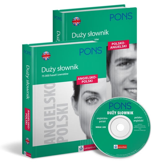 Duży słownik angielsko-polski polsko-angielski Tom 1-2 z płytą CD