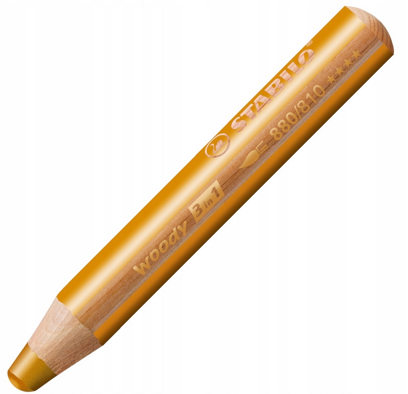 Kredka drewniana XXL - Woody 3w1 - Złota (880/810)