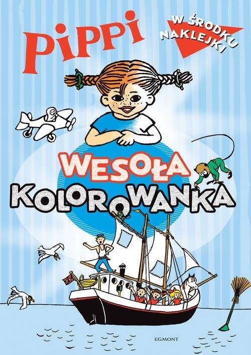 Pippi Wesoła kolorowanka z naklejkami