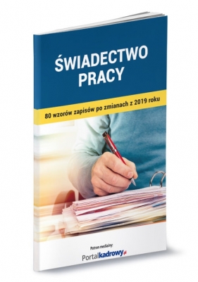 Świadectwo pracy - Katarzyna Wrońska-Zblewska
