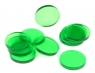 Znaczniki akryl zielone okrągłe 22x3mm 10szt