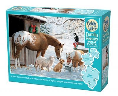 Puzzle 350 Zaśnieżone podwórko 112689