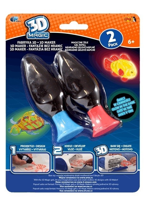 3D Magic - Fabryka 3D - Żele 2 pack, 2 rodzaje (EP02853)