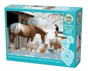Puzzle 350 Zaśnieżone podwórko 112689