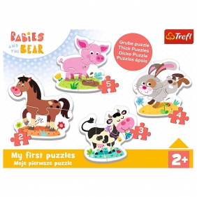 Trefl, Puzzle Baby Classic - Na farmie (36127)